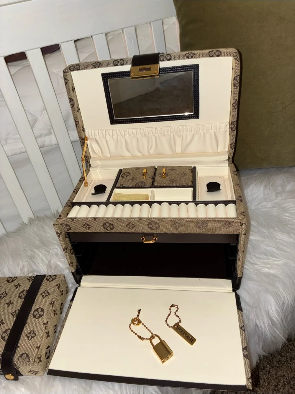 Wolf Design private label 2005 jewelry box with travel box.